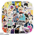 50Pcs BANANA FISH Graffiti Stickers Water Bottle Laptop Phone Bicycle Luggage Case Skateboard Children Adult Sticker