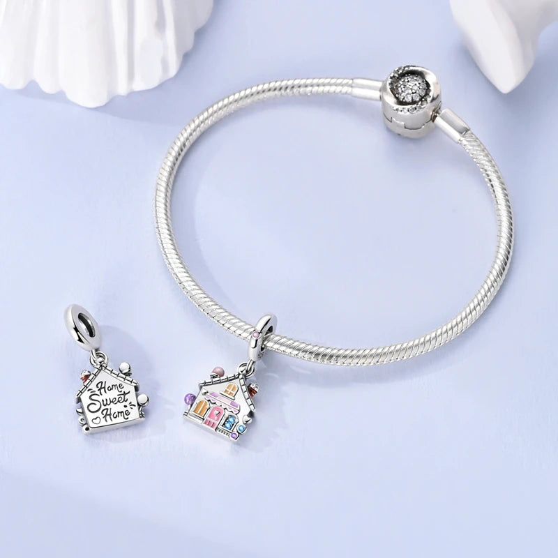 New Original Charm Beads 925 Sterling Silver Butterfly Hot Air Balloon Dangle For Bracelet Women Girl Fine DIY Jewelry Gift