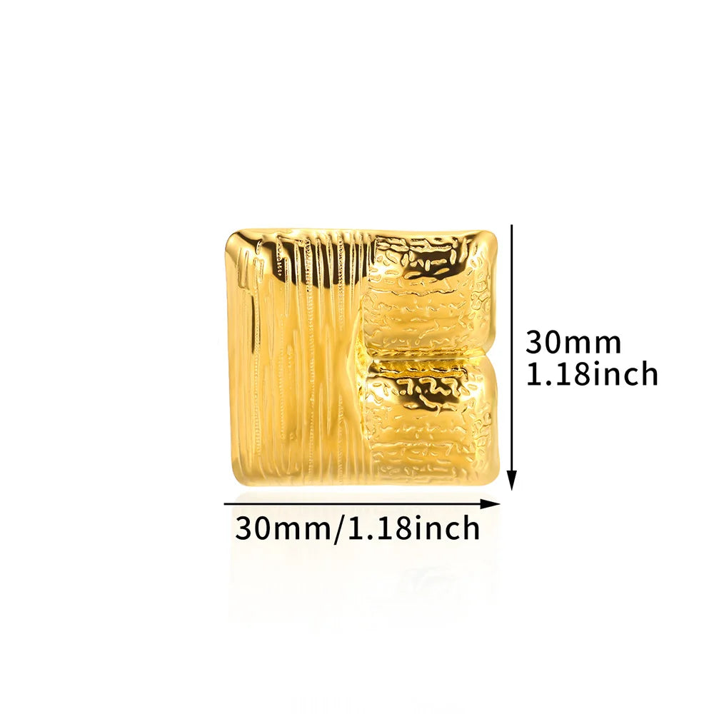 Punk Stainless Steel Daisy Ring For Women Men Fashion Gold Color Geometric Dragonfly Exaggerated Rings Love Jewelry Anillos Gift