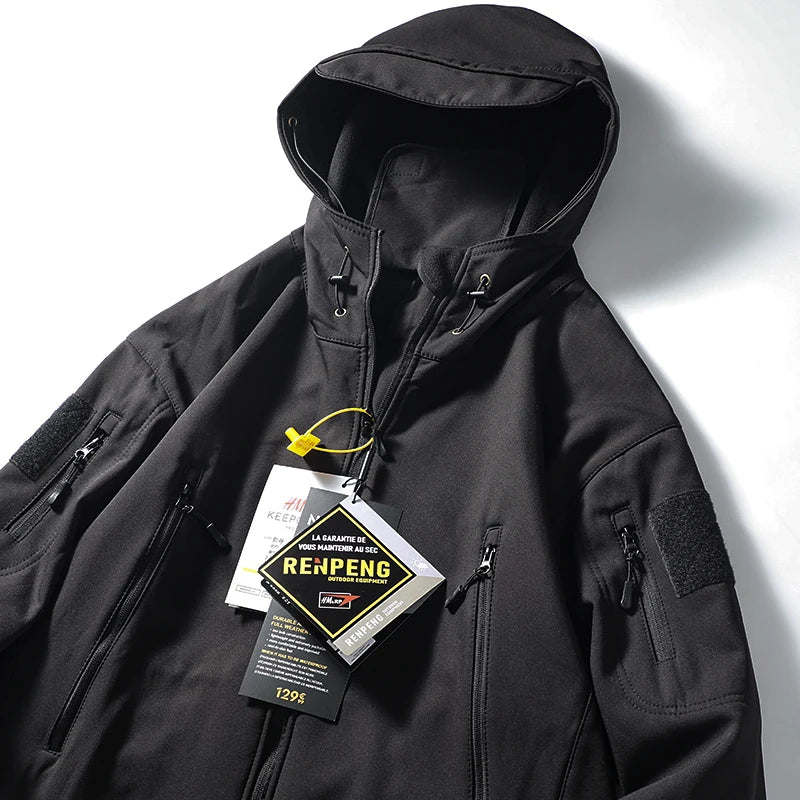ARC New Storm Jacket Outdoor Sports Camping Mountaineering Fashion Men Plus Cashmere Windproof Waterproof Function Storm Jacket