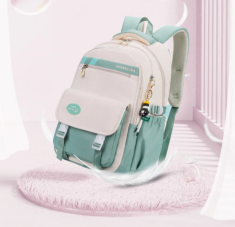 Backpack Children School Bag Back Pack For Boy Girl Kid Child Teenager Class Schoolbag Primary High Bookbag Female Women Teens