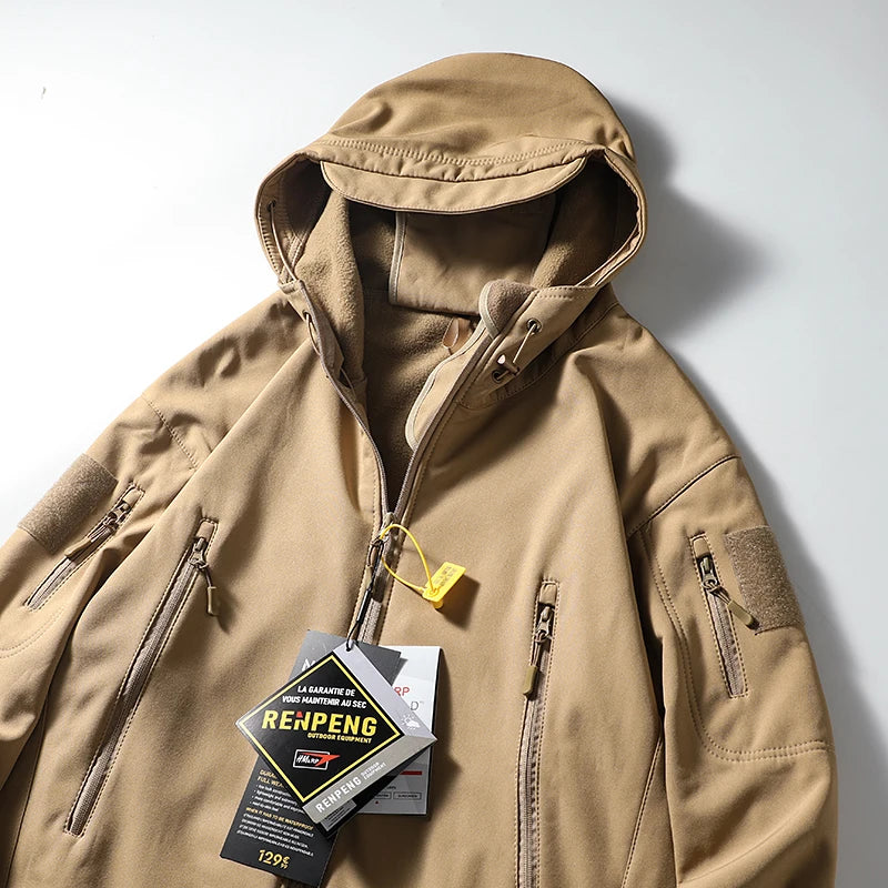 ARC New Storm Jacket Outdoor Sports Camping Mountaineering Fashion Men Plus Cashmere Windproof Waterproof Function Storm Jacket