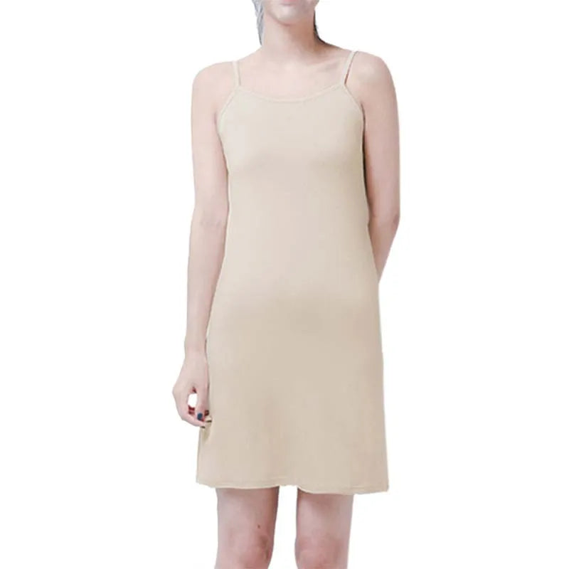 Petticoat Suitable for Short Skirt Women's Plain Tight-fitting Dress Home Service Suspender Nightdress Bottoming Skirt Bag Hip