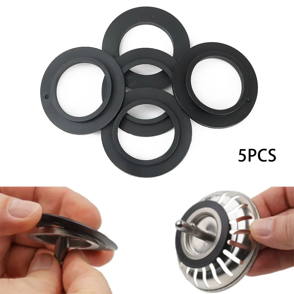 5pcs Rubber Seal Washer Gasket Basket Strainer Plug For 78 79 80 82 83mm Kitchen Sink Strainer Drain Basket Strainer Washers