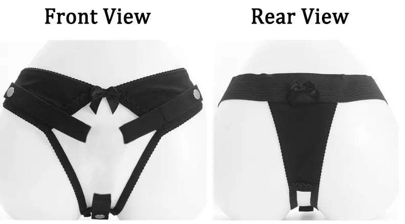 Sissy Training Pink ADJUSTABLE G-STRING For Fufu Clip, Chastiry Panties, Anti-Falling Harness for Male Chastity Cage