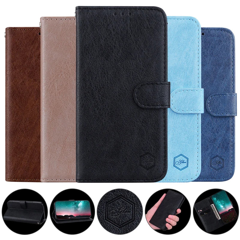 Magnetic Flip Leather Cover Wallet Case For Motorola Moto G Play Power Stylus 2021/2022/2023/2024 Edge 30 40 50 Neo Lite Pro