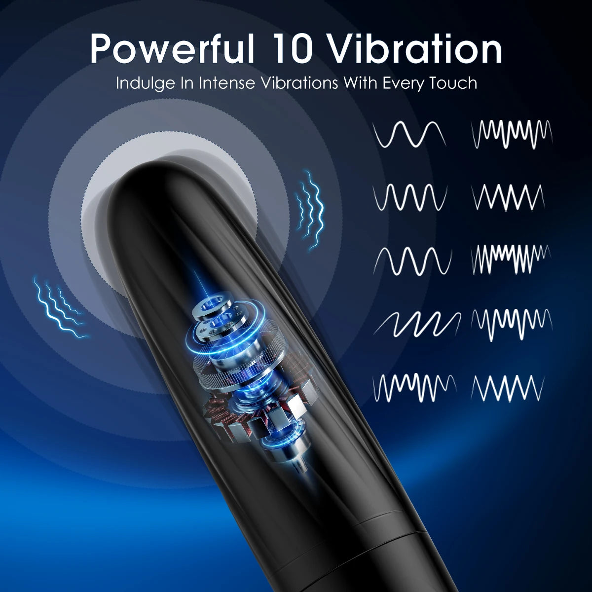 Bullet Vibrator Clitoris and G-Spot Stimulator Nipple Vibrate Massager Vibrating Wand Orgasm Vagina Dildo 10 Vibrate pattern