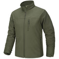 TACVASEN Blusão Impermeável para Homem Caminhada Outdoor Fecho Completo Corta-vento Forro Polar Quente Outono Inverno Trabalho Casaco Casual