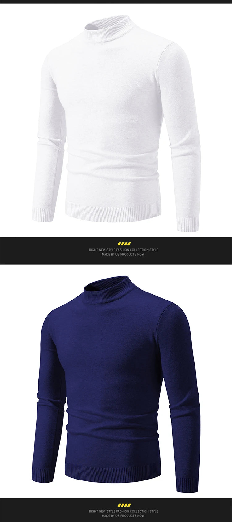 New Autumn Winter Designer Fashion Half Turtleneck Knitted Sweater High Quality Mens Casual Solid Color Warm Women Sweaters
