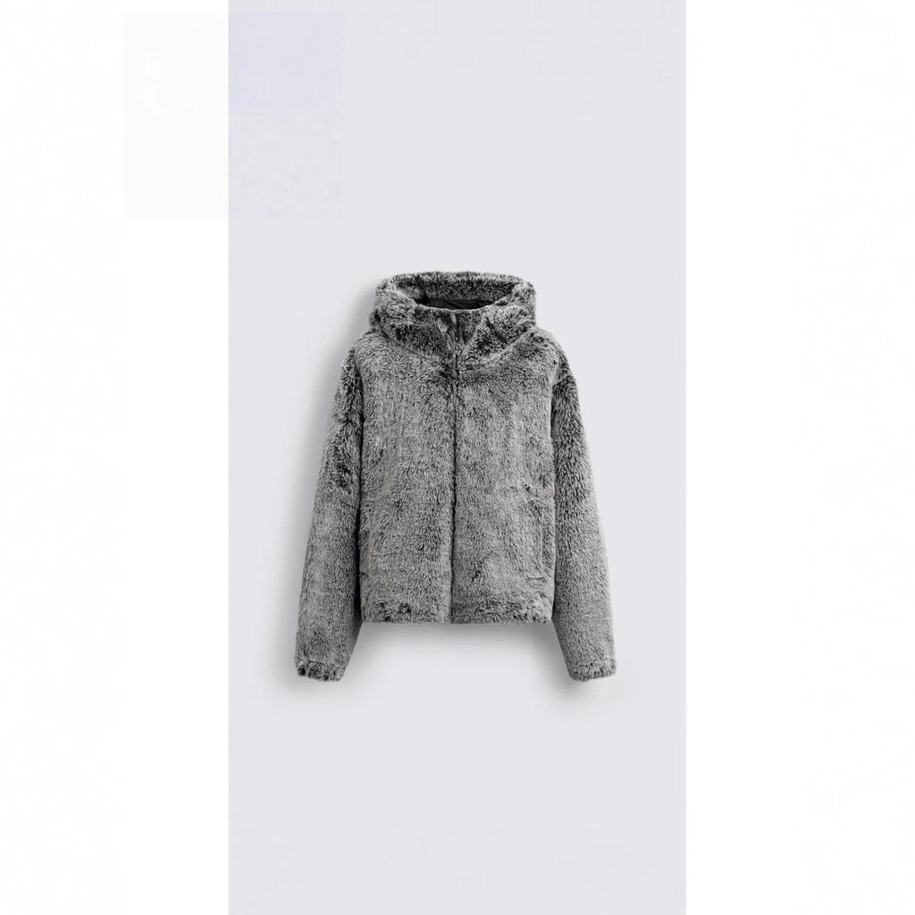 Men's Fashion Luxury Faux Fur Overcoat Winter Warm Hooded Windproof Fur Jacket Thick Thermal Parkas Outerwear For Male