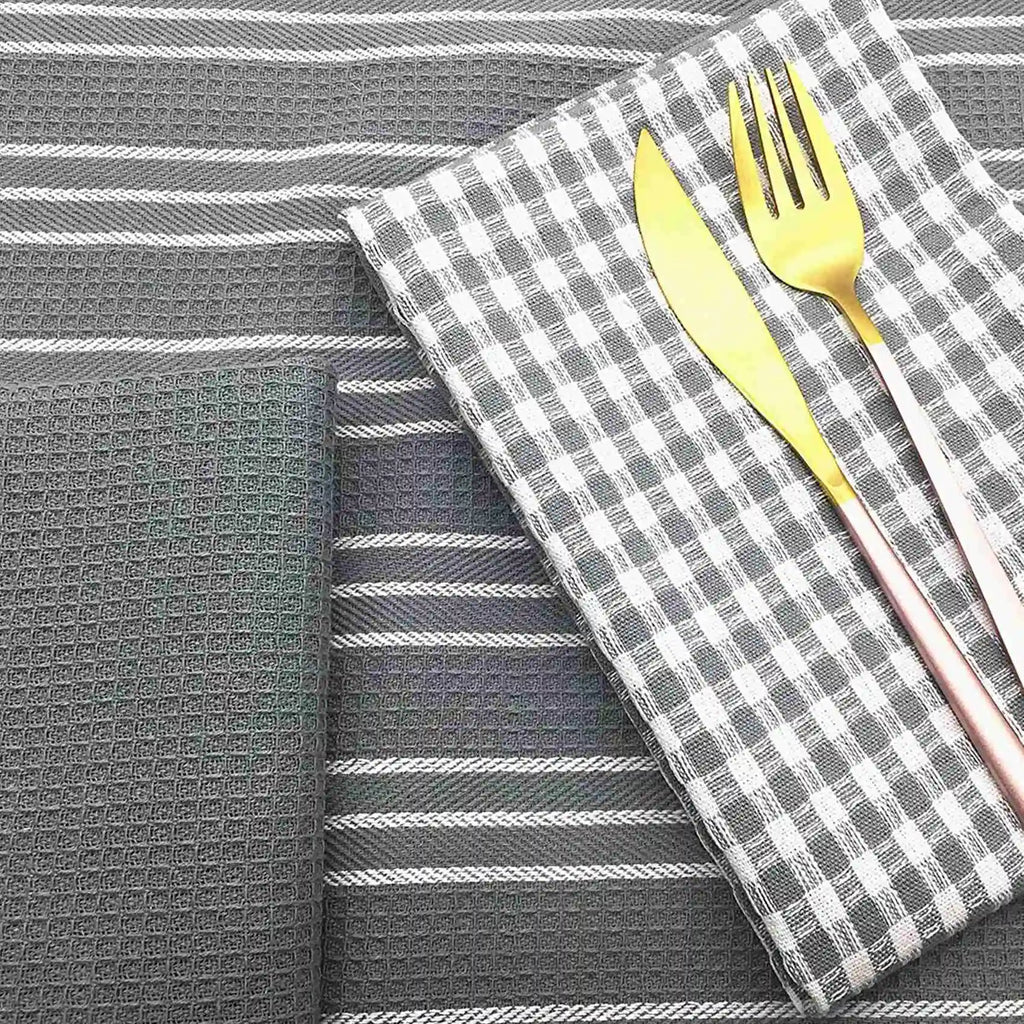 Classic Kitchen Towels 100% Natural Cotton The Best Tea Towels Dish Cloth Absorbent and Lint-Free Machine Washable 18 x 25 In