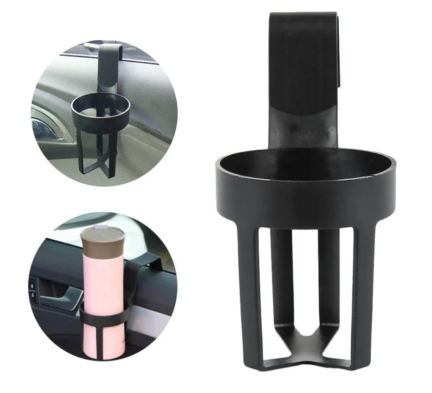 Car Drink Cup Holder Container Hook Window Door Mount Universal Durable Water Bottle Cup Stand for Auto Truck Interior Organizer