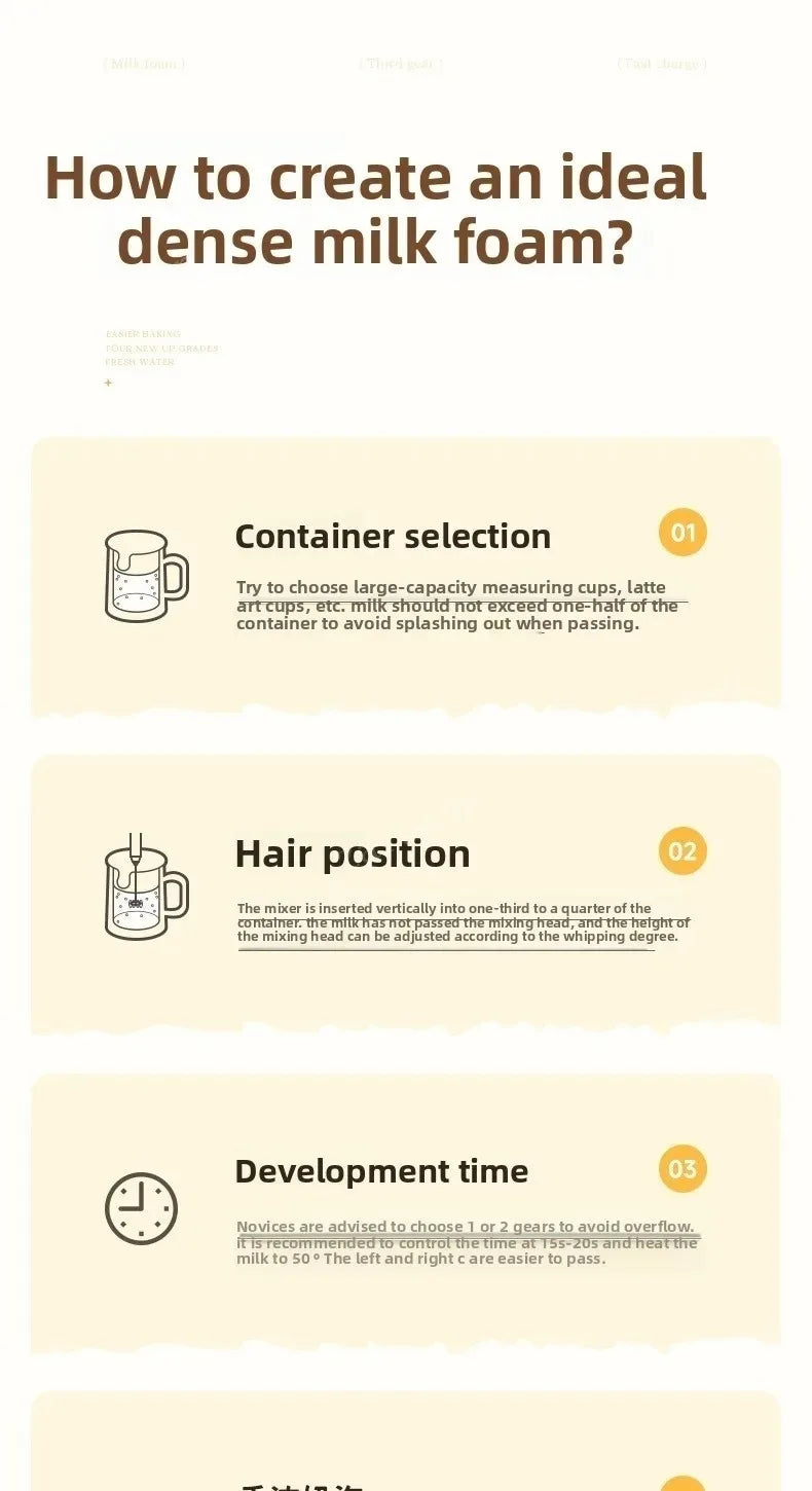 Wireless Milk Frother Electric Type-C Handheld Blender Stainless Steel Mini Coffee Maker Whisk Mixer For Coffee Cappuccino Cream