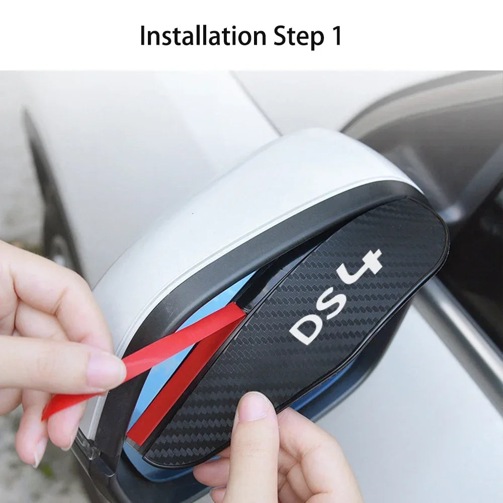 Car Rearview Mirror Eyebrow Rain Shade Rainproof Cover Auto Accessories For DS Citroen DS3 Cabrio DS4 DS5 Prestige 5LS DS6 DS7