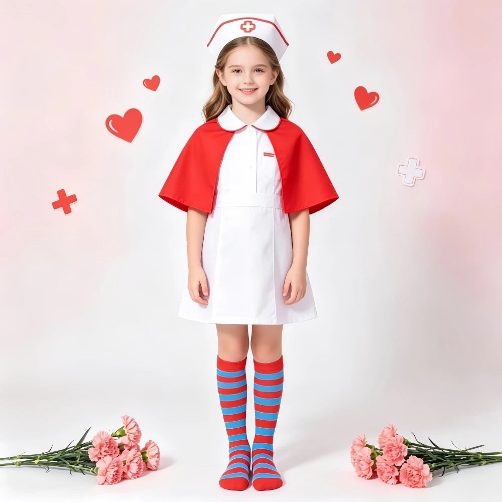 Kids Knee High Socks Cotton Halloween Colorful Zebra Stripes Long Tube Clown Striped Knee Socks Boys Girls Dopamine Xmas