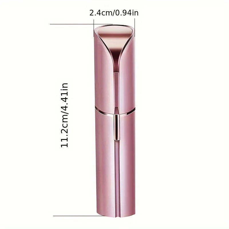 Electric Lipstick Eyebrow Trimmer, Women's Home Hair Removal Device, USB Charging Mini Shaver, Portable Facial Hair Remover