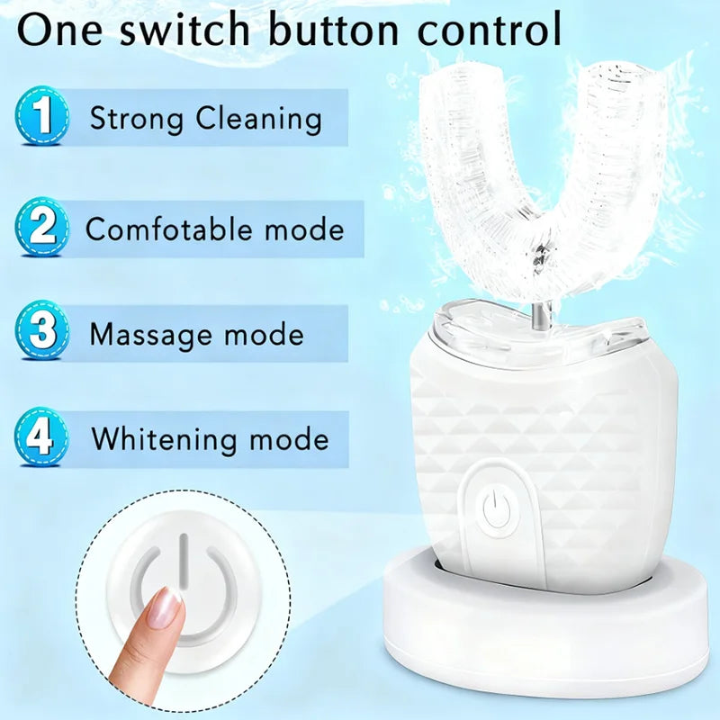U-Shaped Electric Toothbrush Automatic Sonic Whitening Silicone Oral Care