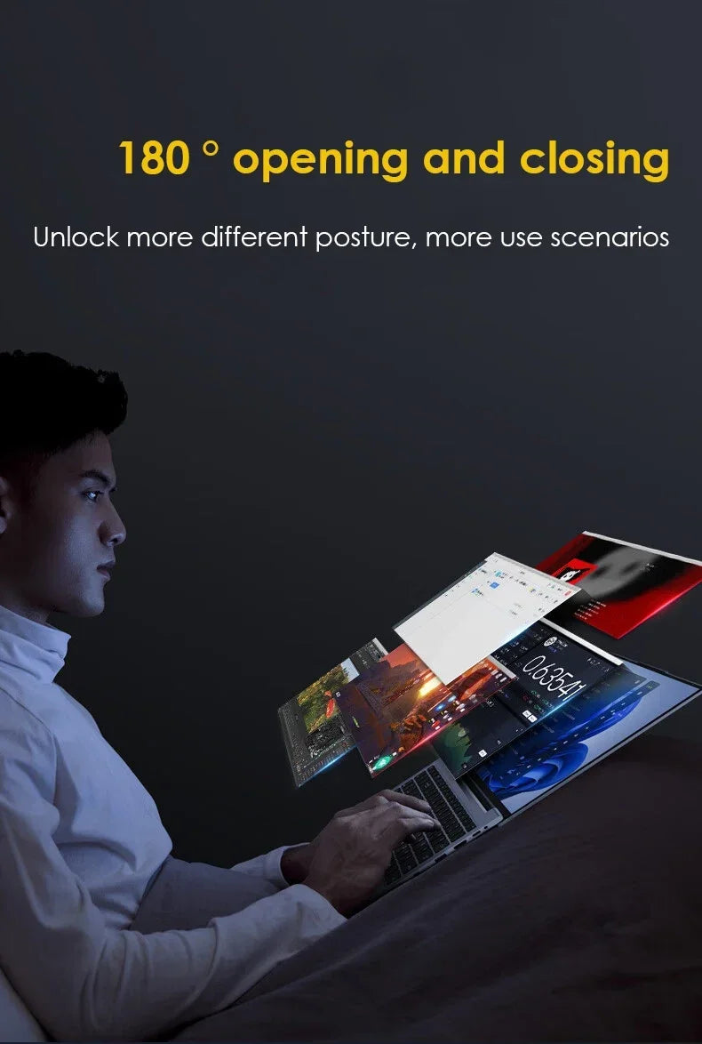 2026 New Portable Notebook Windows 11 14.1 Inch Gaming Computer PC Gamer Intel Core I9 10980HK Laptops I9 Study Work PC