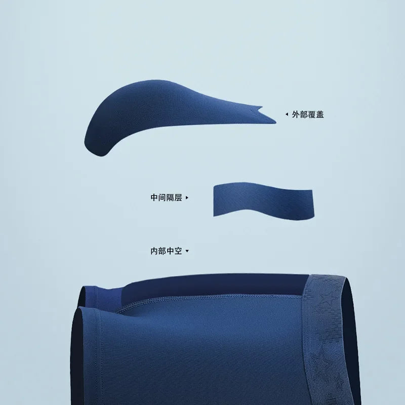 Gun split Briefs Men Modal Summer Breathable Sports boxers Ice Silk ice bag shorts