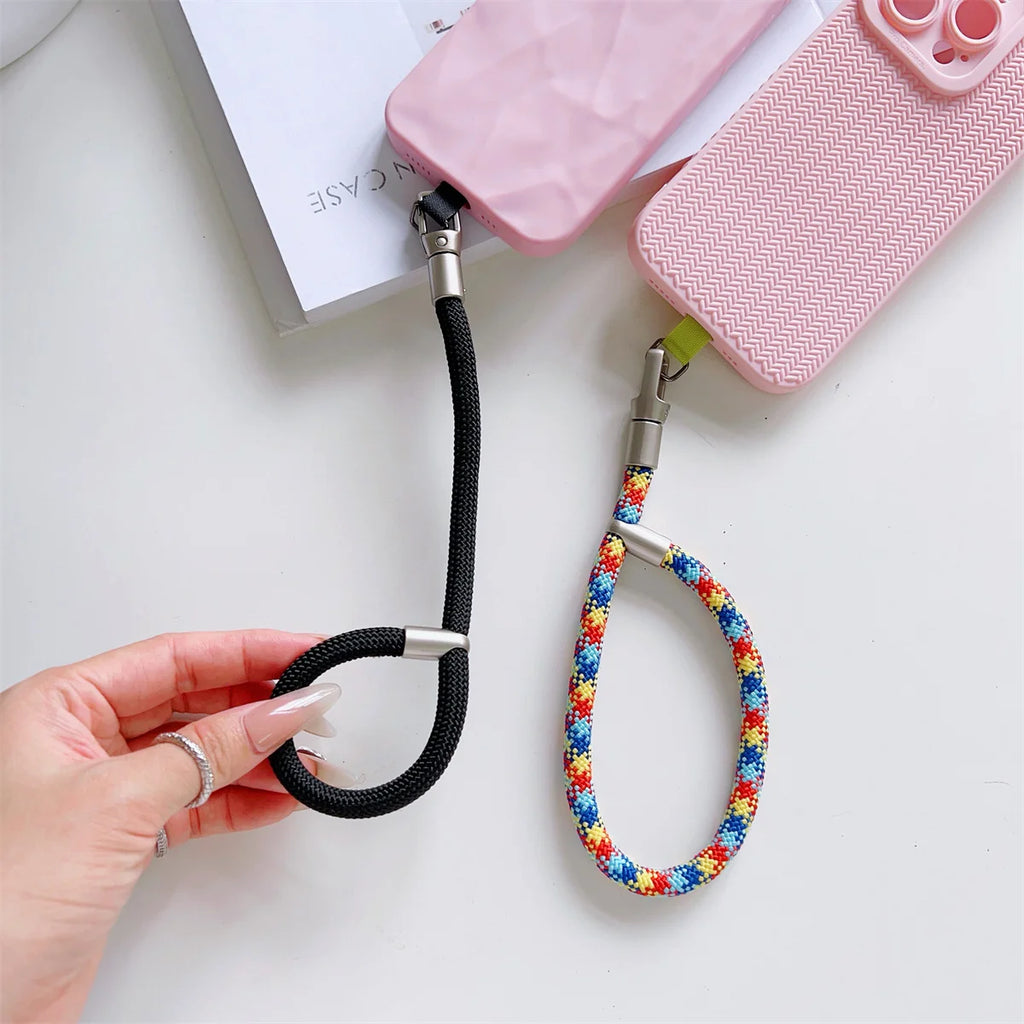 Fashion Short Adjustable Phone Strap Wrist Strap Anti Slip Anti Fall Anti Loss Pendant Phone Accessory Lanyard