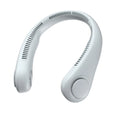 Wearable Bladeless Neck Fan Rechargeable USB 2400mAh Battery Three-Speed Portable & Hanging Design for Car/RV/Household Use