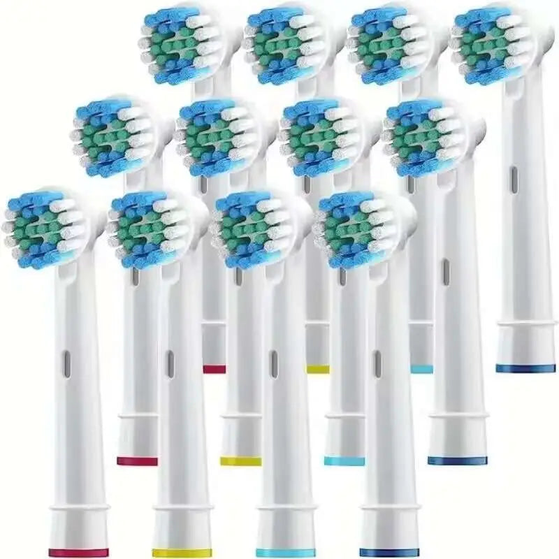 4 toothbrush heads, compatible with Braun Oral-B electric toothbrush, replacement brush heads for Vitality Pro 1000 2000
