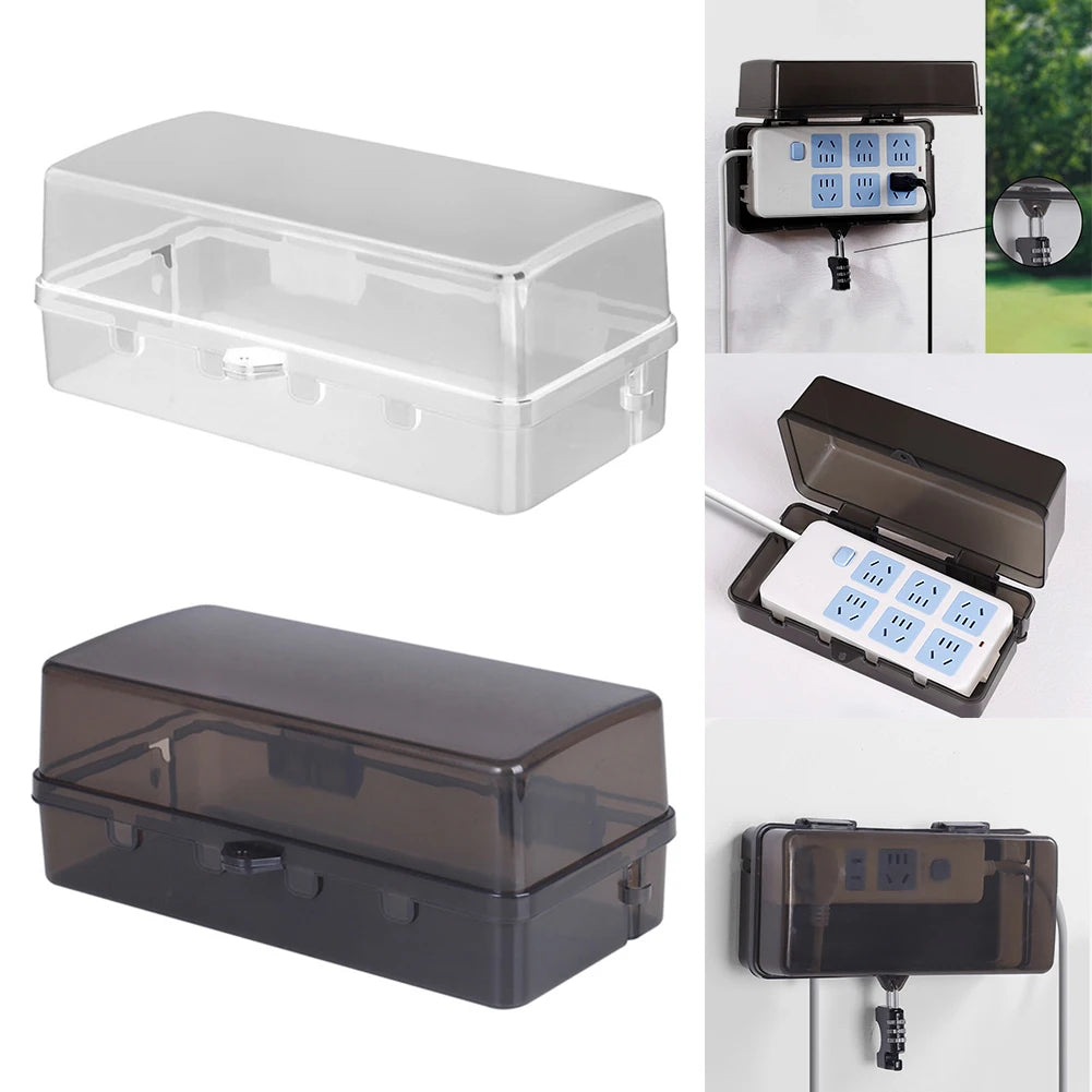 Waterproof Outdoor Extension Cord Cover Lockable Weatherproof Electric Outlet Protector Plug Cover Protect Outlet Plug Socket
