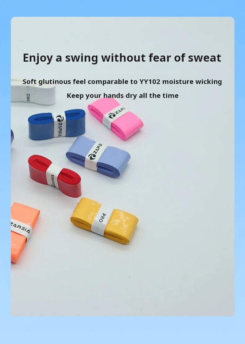 12pcs New Style Laminated Sticky Tennis Badminton Racket Overgrip Fishing Rod Wrapping Tape Quick-drying Breathable