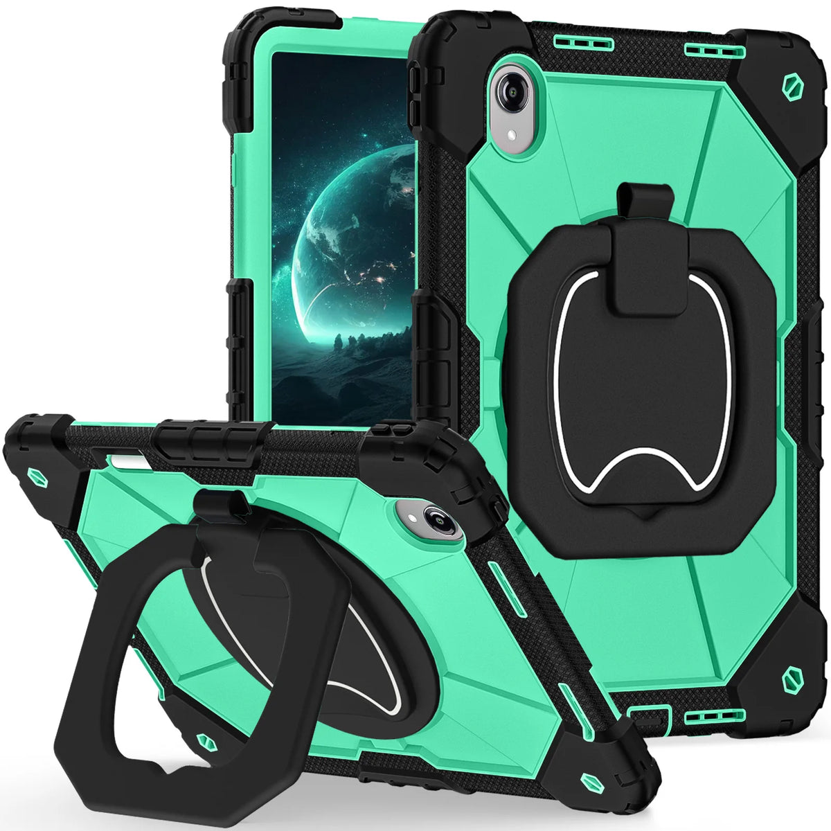 For Lenovo Idea Tab Pro Gen 2 TB390 Xiaoxin Pro 13 GT Rotation Bracelet Stand Case Pencil Slot Heavy Duty Shockproof Cover