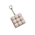 Clicky Keycap Clicker Keychain 9‑Buttons Cat Paw Keyboard Fidget Toys for Adults For Office Work School Stress Relief Anxiety