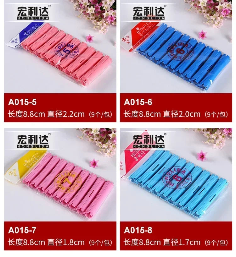 Hair Perm Rods Cold Wave Rods Hair Curling Rollers Curlers Steel Pintail Comb Hair Curler No Heat for Women Long Short Hair