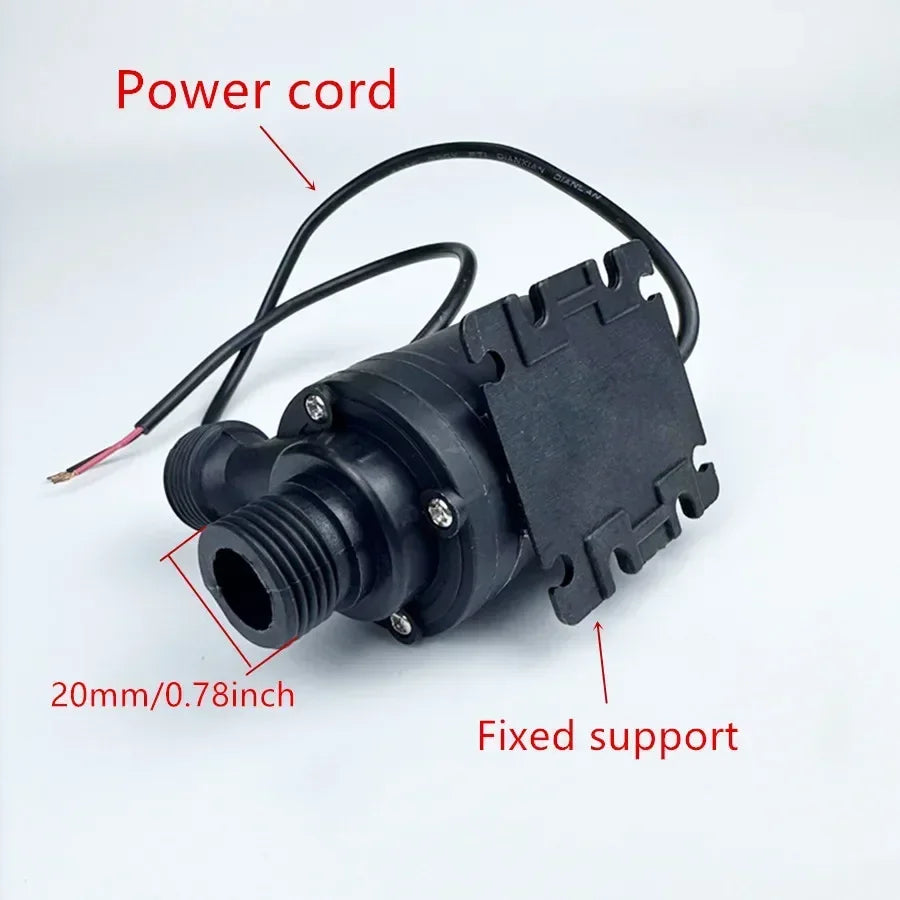 12V Submersibles Water Pump 800L/H 5m DC24V Solar Water Pumps With Water pipe quick connector for Touring RV Fountain Aquarium