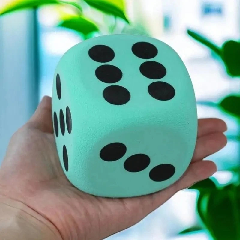 1PC 80mm Large Foam Dot Dices Six Sides Dices Kids Counting Toy Learning Aids for Class Board Game Classroom Math Teaching