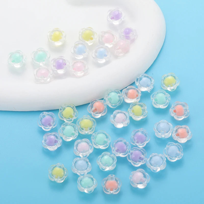 50-100pcs Acrylic Star Candy Color Bead Charms Loose Spacer BeadsBracelet Necklace Beads For Jewelry Making DIY Accessories W334