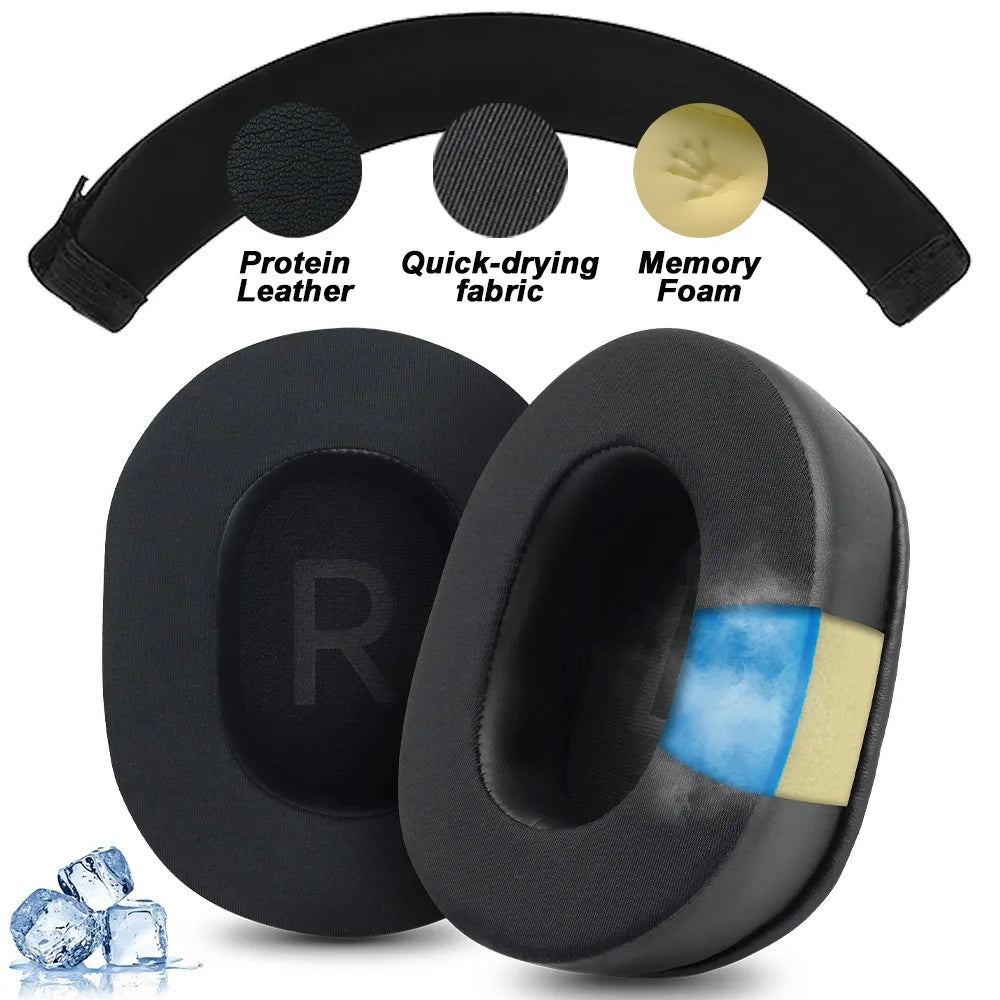 Replacement Foam Ear Pads for MCHOSE V9 S9 PRO, V9 PRO S9 PRO MCHOSE X9 Headphones Memory Foam Earpads Protein Leather