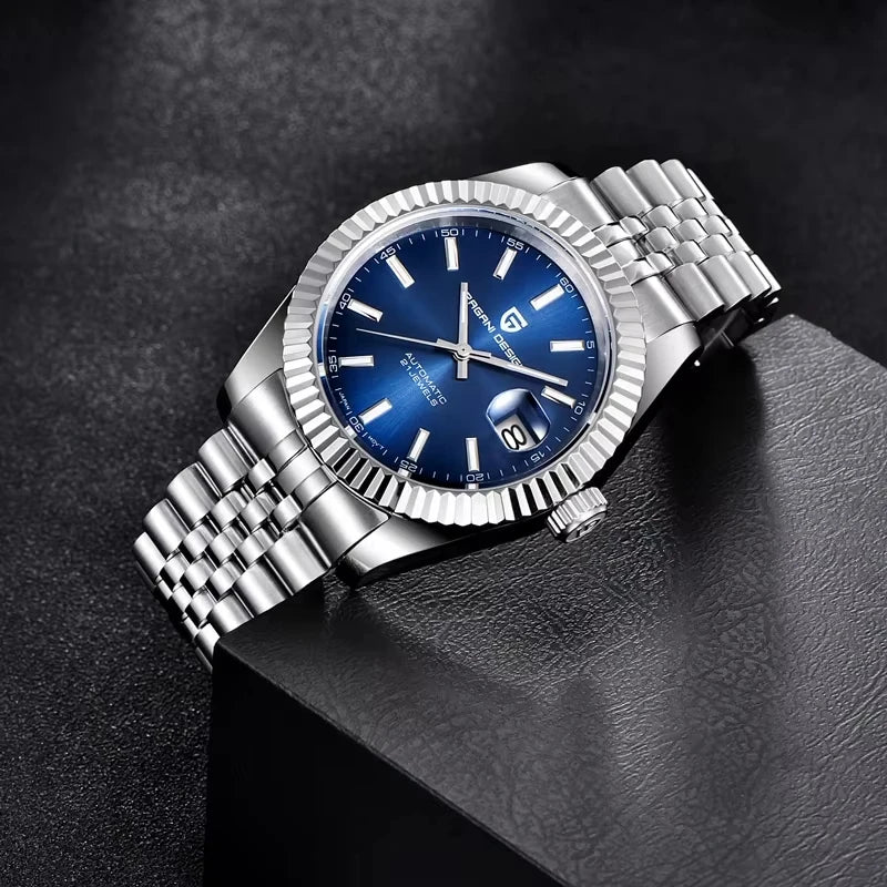 PAGANI DESIGN 2026 Mens Automatic Watch Japan NH35A/8215 Movement 42mm Stainless Steel Sapphire Glass 100M Waterproof Business