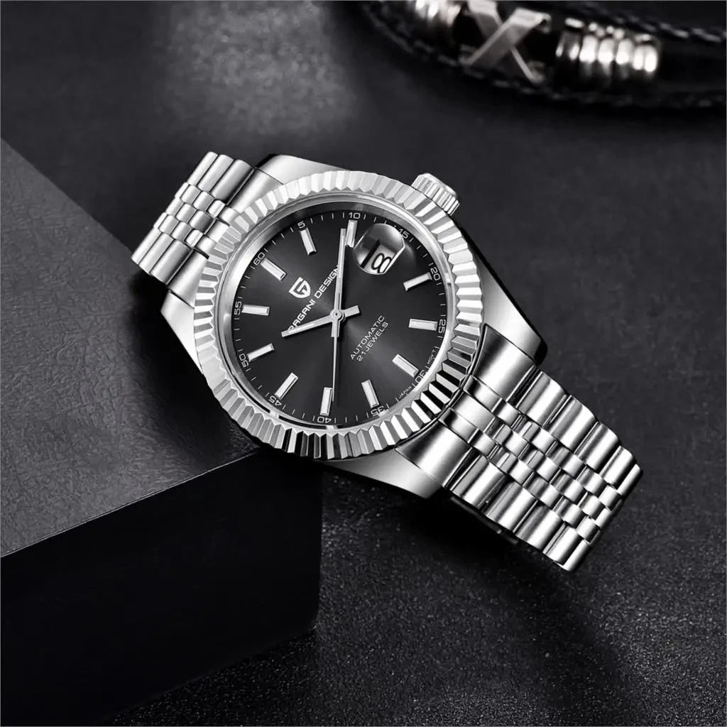 PAGANI DESIGN 2026 Mens Automatic Watch Japan NH35A/8215 Movement 42mm Stainless Steel Sapphire Glass 100M Waterproof Business