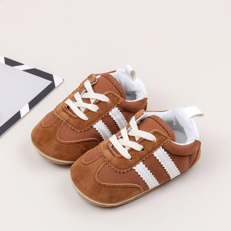 Sapatilhas Desportivas Casuais de Bebé em Alta, Primavera e Outono, Rapazes e Raparigas, Sola em PVC de Alta Qualidade, Sapatos de Pré-caminhada Antiderrapantes BLS4034