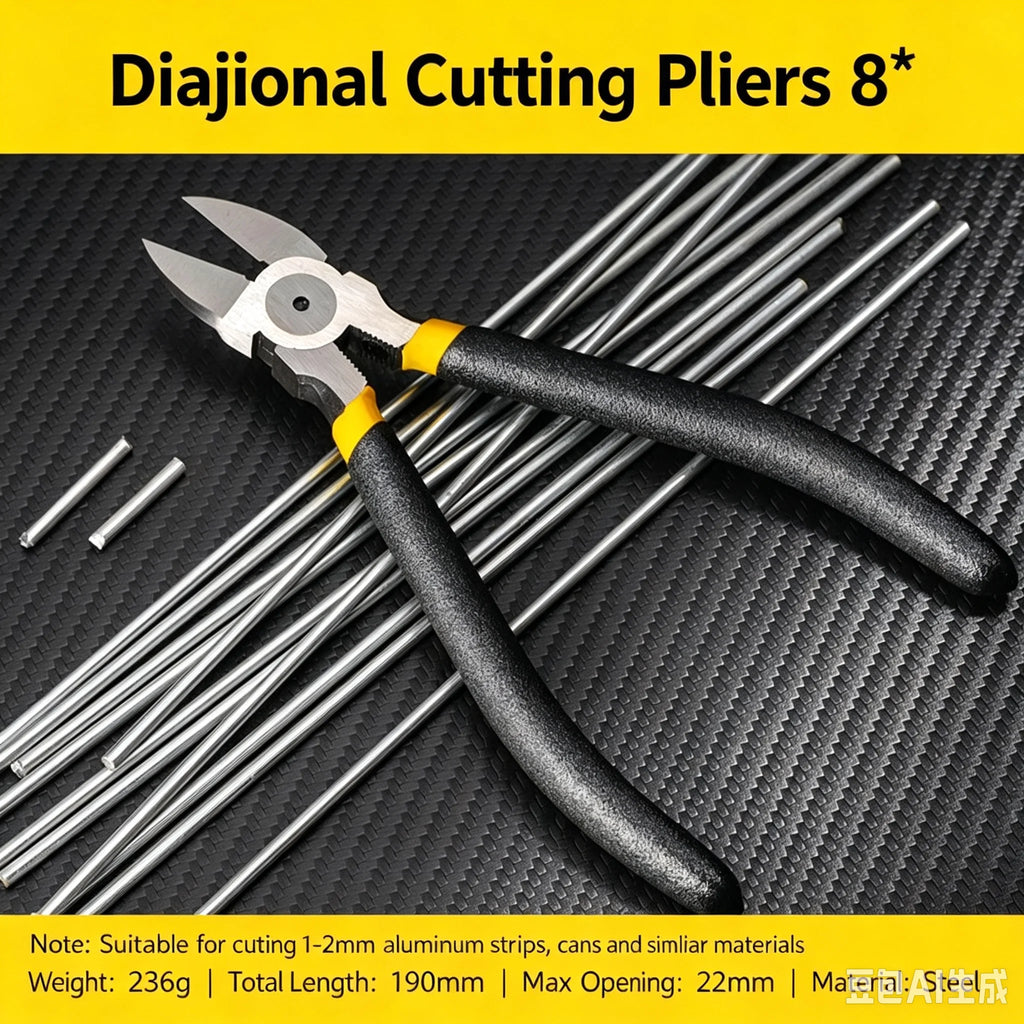 Alicate de corte de fios mini de 4/6/8 polegadas, alicate de corte de cabos robusto com pega macia antiderrapante, compacto e potente