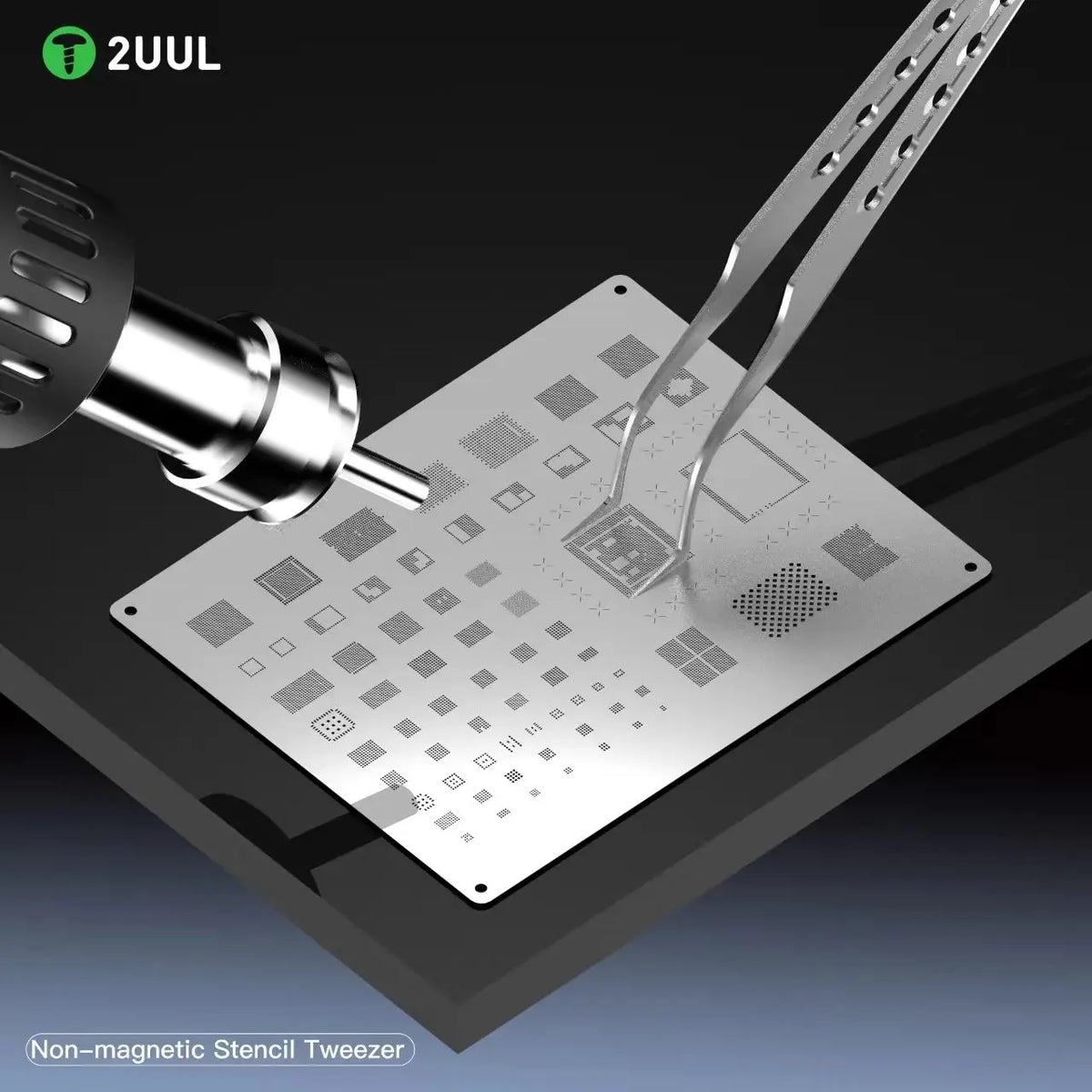 2UUL TW21 / TW22 Tweezer For Mobile Phone Non-magnetic High-Precision Flying Wire Tweezers Super Hard Extra-point Tweezers