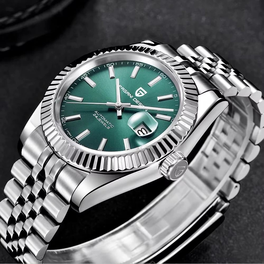 PAGANI DESIGN 2026 Mens Automatic Watch Japan NH35A/8215 Movement 42mm Stainless Steel Sapphire Glass 100M Waterproof Business