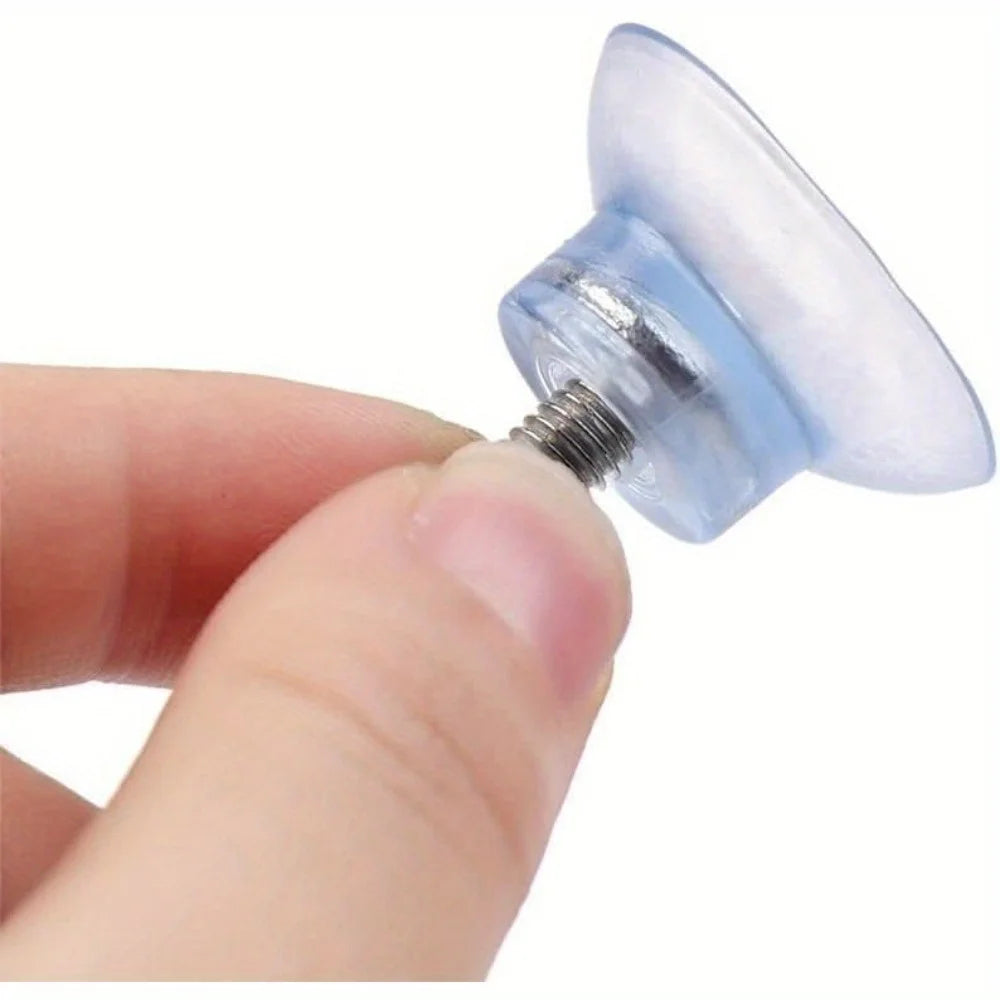 10Pcs M6 Environmentally Friendly PVC Transparent Suction Cups with Screws Replacement Parts for Glass Table Top Suction Cups