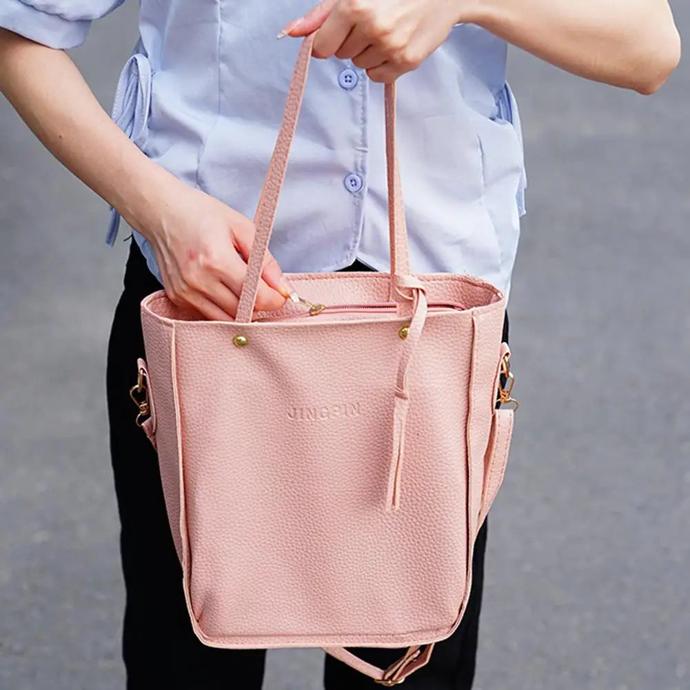 4Pcs Women Bag Set Handbag,Crossbody Bag,Storage Bag,European Fashion Large Capacity Casual Shoulder Bag Holiday Gift