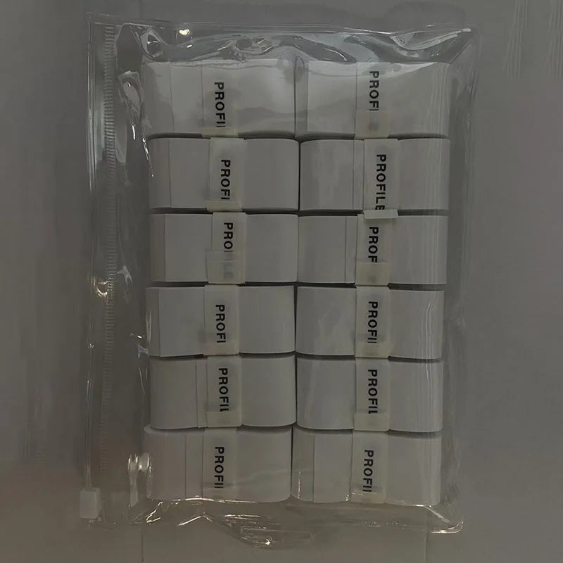 12pcs New Style Laminated Sticky Tennis Badminton Racket Overgrip Fishing Rod Wrapping Tape Quick-drying Breathable