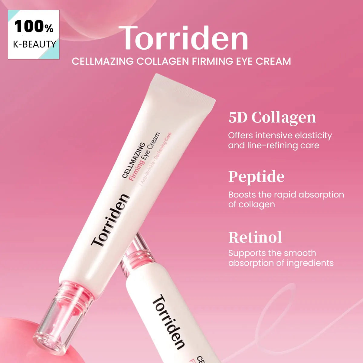 Torriden Cellmazing Firming Eye Cream 30ml,Firming,Deep Nourishing,Sensitive Skin Friendly,Korean Skincare,Korean Makeup