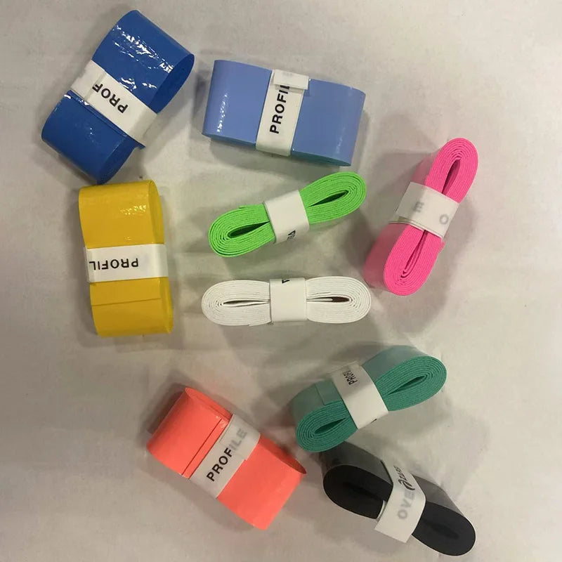 12pcs New Style Laminated Sticky Tennis Badminton Racket Overgrip Fishing Rod Wrapping Tape Quick-drying Breathable