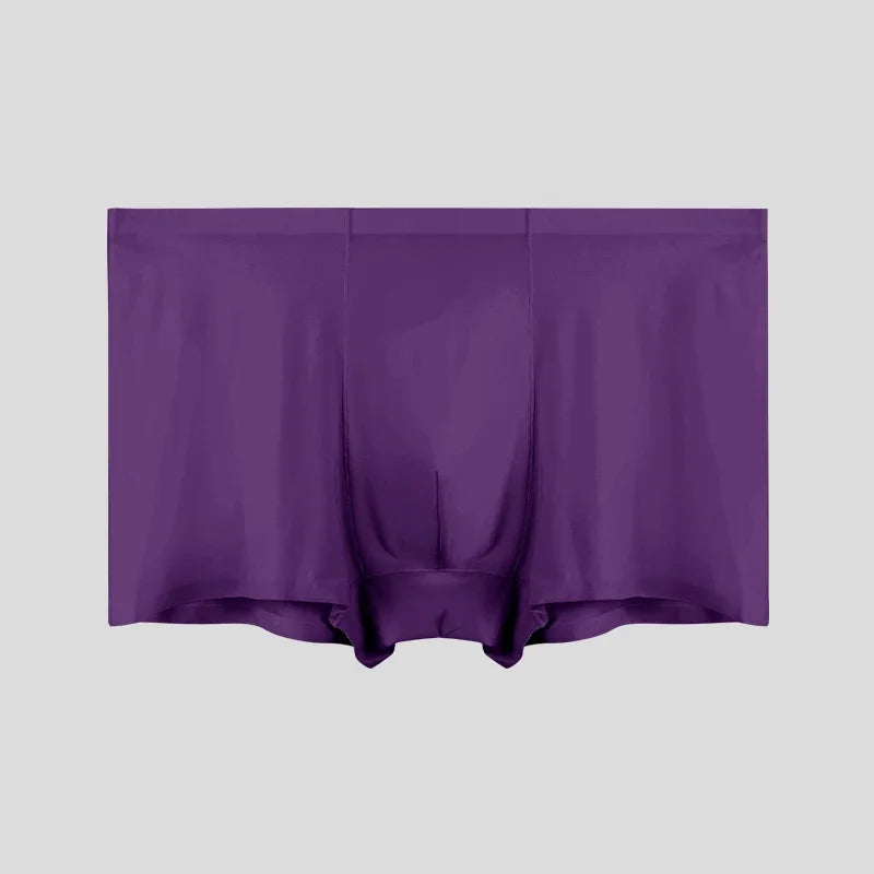 Men's Underwear Men's Wholesale Ice Silk Seamless Boxer Briefs Antibacterial Breathable Sports Summer Thin Comfortable Boxer
