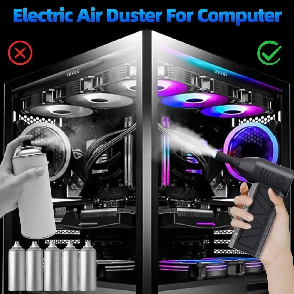 Turbo Jet Blower 130000RPM Powerful Air Blower Brushless Motor Turbo Fan Jet Fan Cleaning Air Duster Blower Air Puissant Too