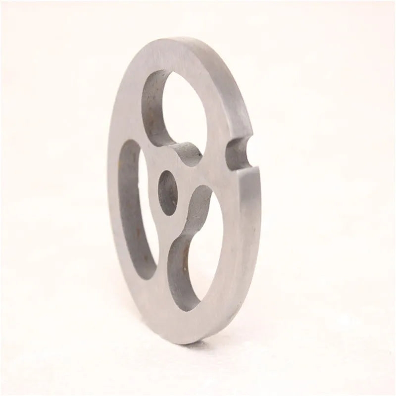 304 Stainless Steel Meat Grinder Blade Mincer Plate Disc Replacement Part for 8# Type Manual Meat Grinder Mincer Knife Accessory