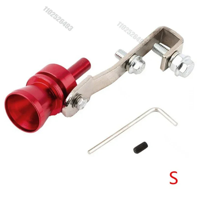 Professional Aluminum Turbo Sound Exhaust Muffler Pipe Whistle Car Blow Off Valve Tip Simulator Whistler Accessories
